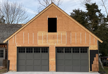 Two Bay Residential Garage Door, Home Renovation, After Installation